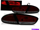 USテールライト シートレオンのテールライト09-13赤い煙LED CA LDSE27 Xino CA Tail Lights for Seat Leon 09...