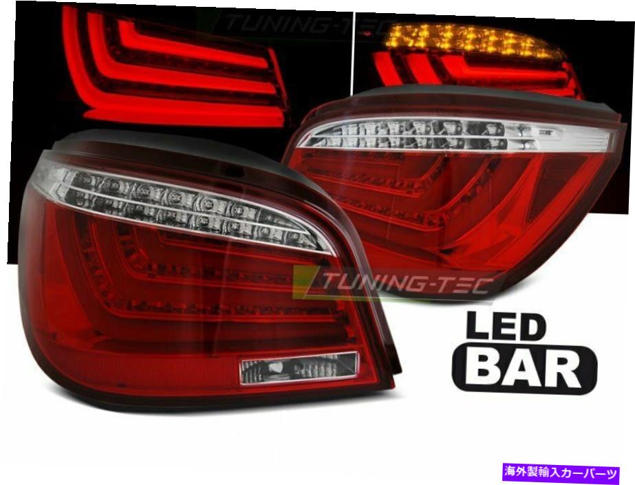USテールライト LET LED Pilotos Traseros BMW 5 Serie E60 2003-2007 Rojo Blanco US LDBME8WP Xino L..