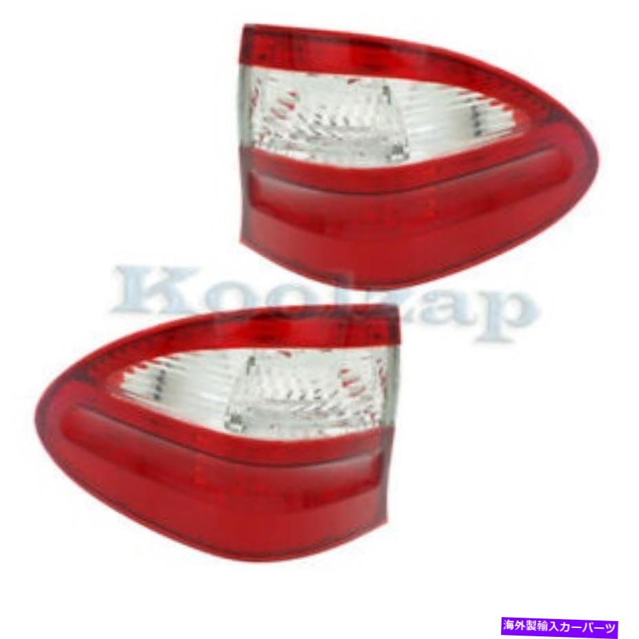 USテールライト 04-06メルセデスEクラス外部Taillight Taillampリアブレーキライトランプセットペア 04-06 Mercedes E-Class Outer Taillight Taillamp Rear Brake Light Lamp Set Pair