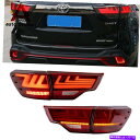 USテールライト トヨタ2014-2018ハイランダW /シーケンシャル信号用LEDテールライトリアランプ LED Tail Light Rear Lamps For Toyota 2014-2018 Highlander w/ Sequential Signal