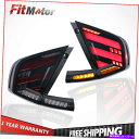USテールライト ペアLH + RHスモークレンズリアランプLEDテールライト17-20ホンダシビックハッチバック Pair LH+RH Smoked Lens Rear Lamp LED Tail Lights For 17-20 Honda Civic Hatchback(2)