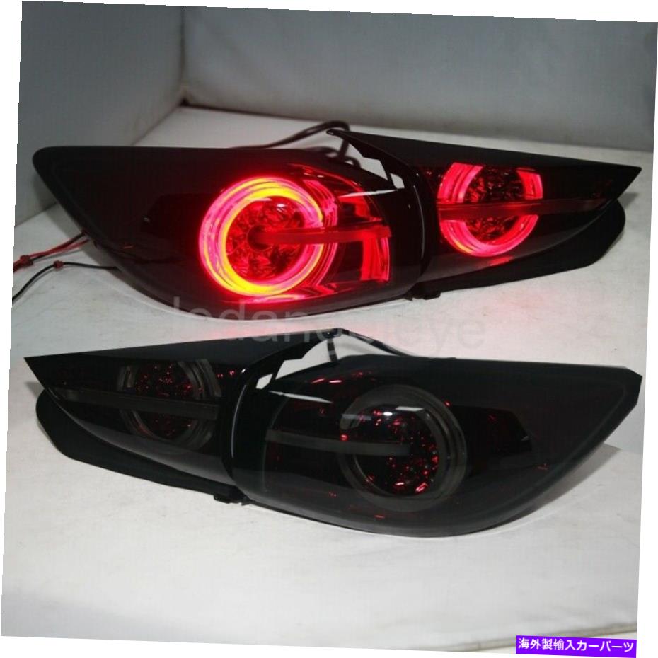 USテールライト ダークレッドハウジングスモークレンズマツダ3 axela LEDリアライトハッチバック2015-2018 Dark red housing smoke lens MAZDA 3 Axela LED rear lights Hatchback 2015-2018