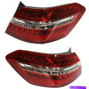 USテールライト メルセデスEクラスのための左右の外側の2つのテールライトランプのペアセット Pair Set of 2 Tail Lights Lamps Left-and-Right Outside for Mercedes E Class