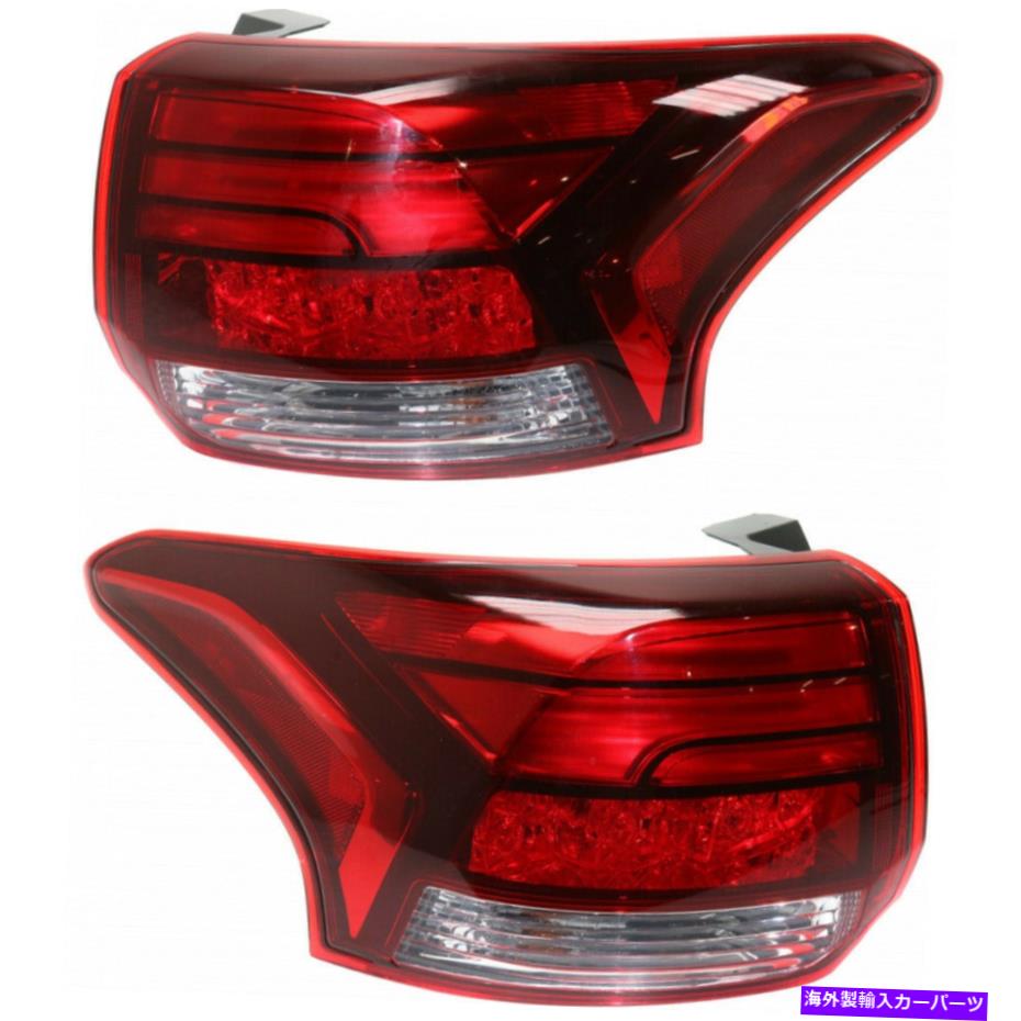 USテールライト 三菱アウトランダーテールライト2016-2018外部RHとLHペア/セットハロゲン For Mitsubishi Outlander Tail Light 2016-2018 Outer RH and LH Pair/Set Halogen