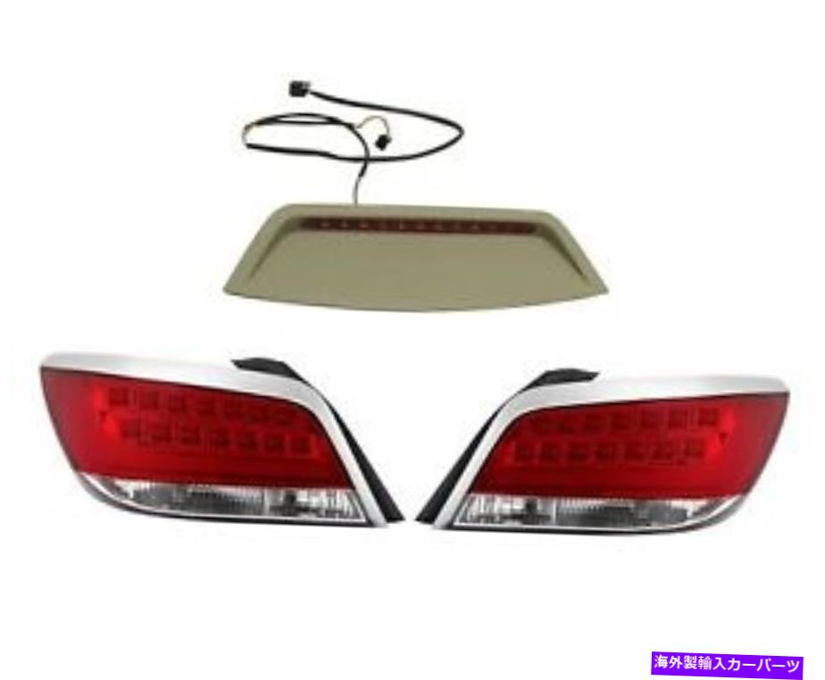 USテールライト 左右の本物のテールブレーキランプ＆3番目の停止ライトキットBuick Lacrosse Left & Right Genuine Tail Brake Lamps & Third Stop Light Kit for Buick LaCrosse