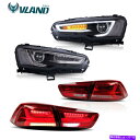 USテールライト Mitsubishi Lancer Evo 2008-2017のためのVland Ledヘッドライト&テールライトアウディスタイル VLAND LED Headlights&Tail Lights Audi Style For Mitsubishi Lancer EVO 2008-2017
