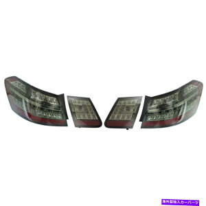 USテールライト 2010-2013 Mercedes-Benz E550のテールライト4スモークレンズのセット Tail Light For 2010-2013 Mercedes-Benz E550 Set of 4 Smoked Lens