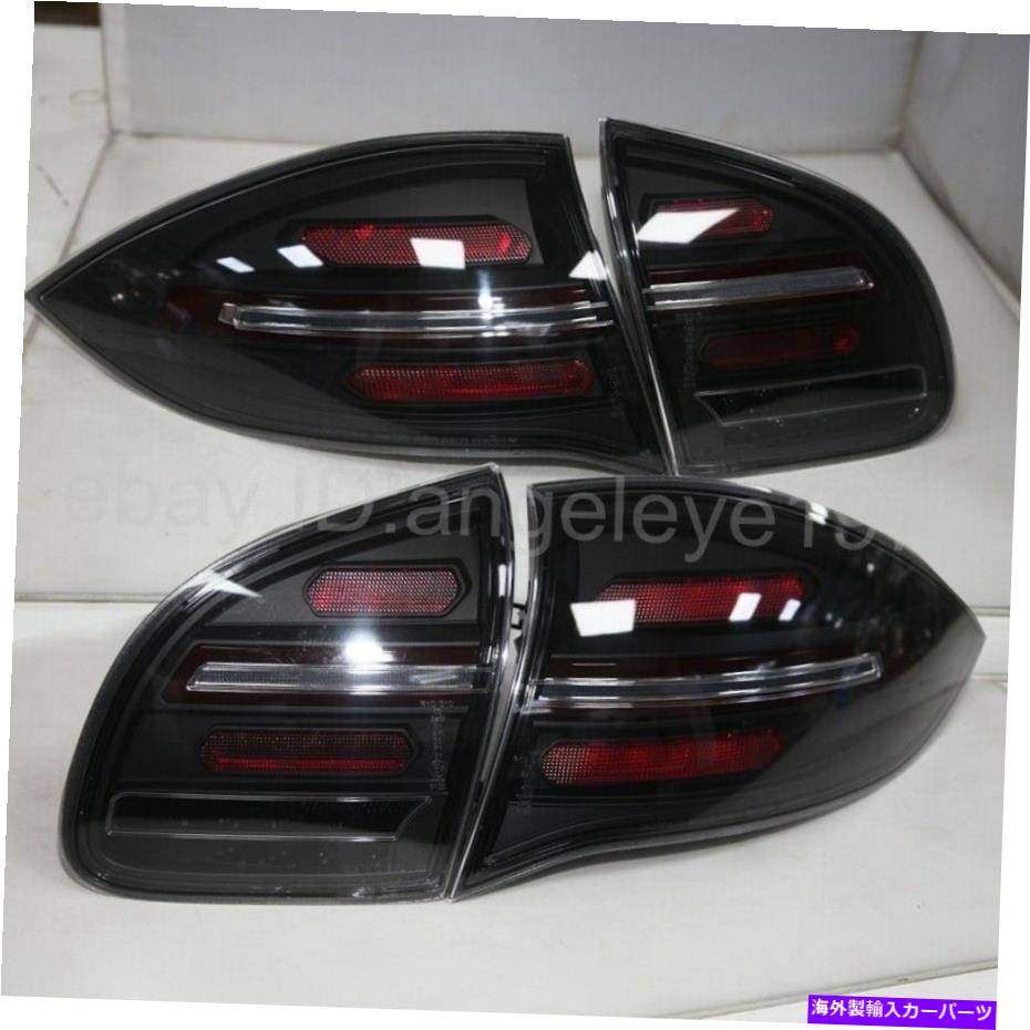 USテールライト ポルシェ・カイエンネルのための煙黒LEDのテールライト2011-2014 Sn Smoke black LED taillights For Porsche Cayenne LED strip back lamps 2011-2014 SN