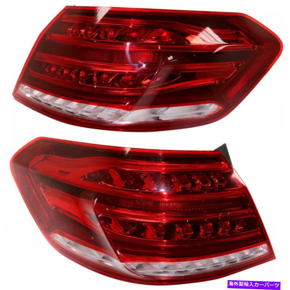 USテールライト Mercedes-Benz E400テールライト2014 2015 LHとRHペア/セットアウターセダンカーパ For Mercedes-Benz E400 Tail Light 2014 2015 LH and RH Pair/Set Outer Sedan CAPA