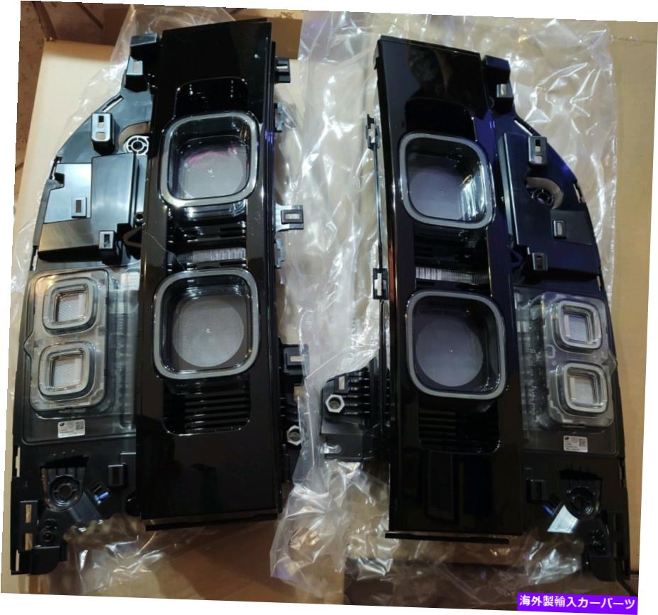 USテールライト ランドローバーOEM 2020+ディフェンダー90または110 L663ダークLED NAS Taillightペア Land Rover OEM 2020+ Defender 90 Or 110 L663 Dark LED NAS Taillight Pair New