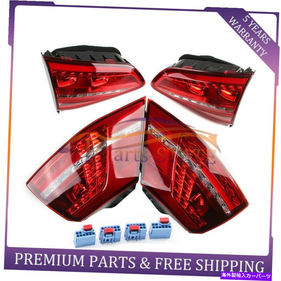 USテールライト 4ピースリアL＆R LED Taillightsリアライトランプが2014-2018 VWゴルフGTI R 4PCS Rear L R LED Taillights Rear Lights Lamps Fit For 2014-2018 VW Golf GTI R