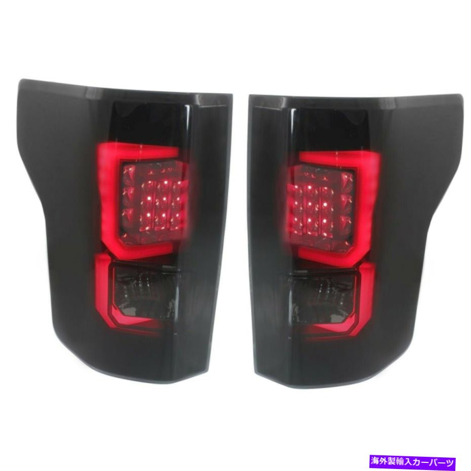 USテールライト 2015-2017 Ford F-150のテールライト2つのスモークレンズの左右のセット Tail Light For 2015-2017 Ford F-150 Left and Right Set of 2 Smoked Lens