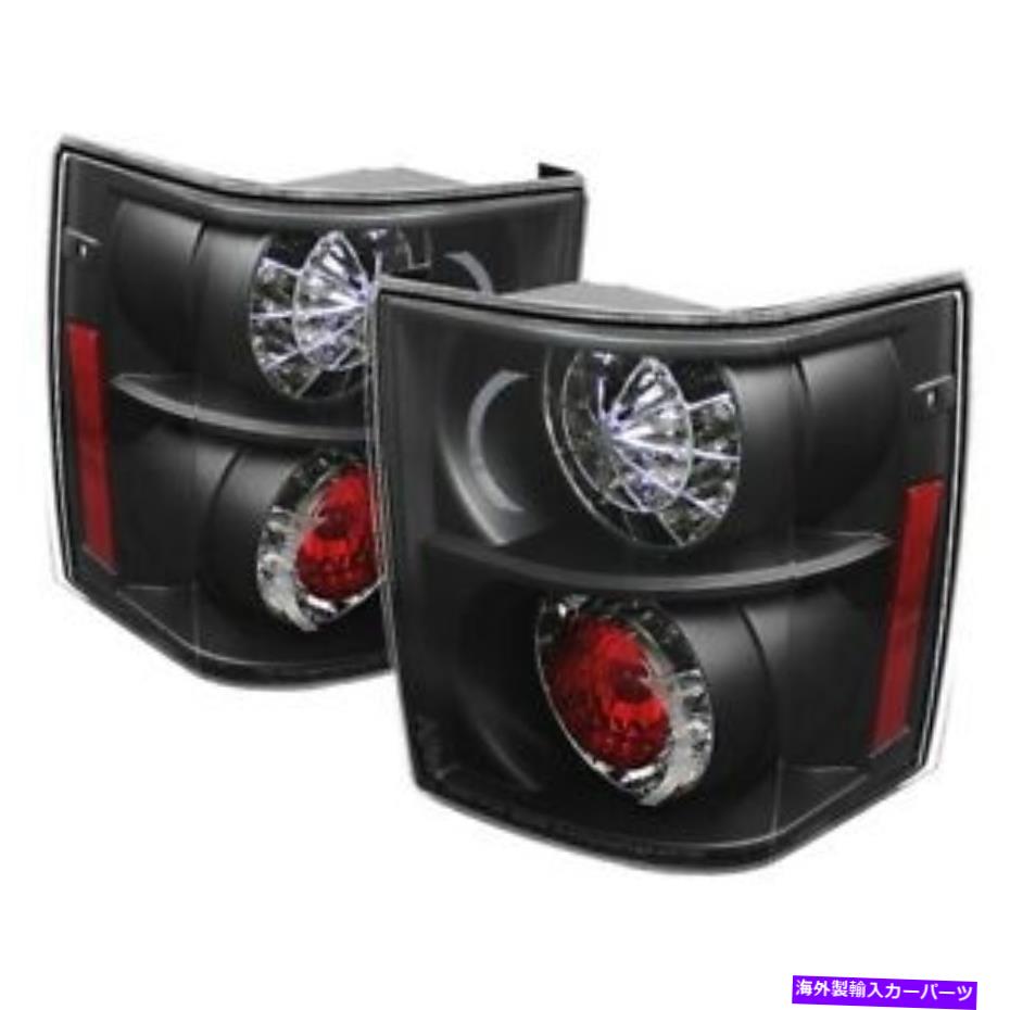 USテールライト スパイダーAUTO 2003-2005ランドローバー範囲のローバーHSE LEDブラックテールライトセット Spyder Auto 2003-2005 Land Rover Range Rover HSE LED Black Tail Lights Set