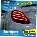 USテールライト ベンツCクラスW205赤色LEDリアランプアセンブリLEDテールライト2014-2020 For Benz C-Class W205 Red LED Rear Lamps Assembly LED Tail Lights 2014-2020(2)