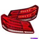 USテールライト Mercedes-Benz EクラスW212 4DR 10-13のためのAnzo USA LEDのテールライト赤/クリア4PC Anzo USA LED Taillights Red/Clear 4PC for Mercedes-Benz E Class W212 4DR 10-13