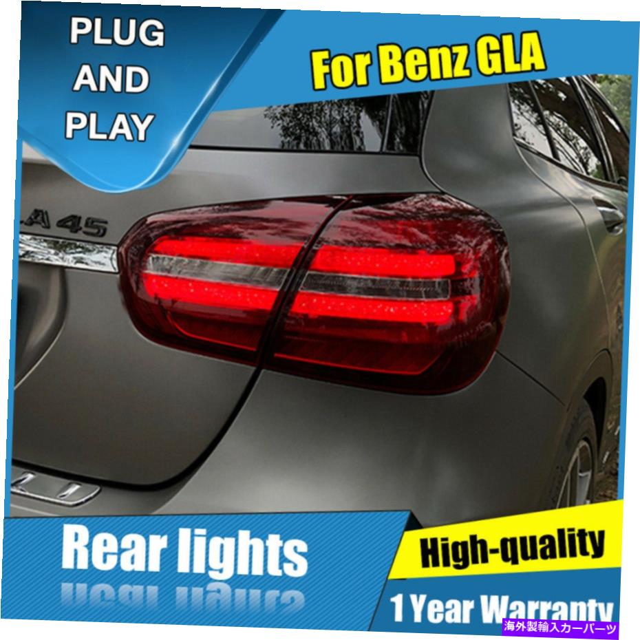 USテールライト メルセデスベンツGLAレッドLEDリアランプアセンブリのアセンブリLEDテールライト2017-2020 For Mercedes-Benz GLA Red LED Rear Lamps Assembly LED Tail Lights 2017-2020