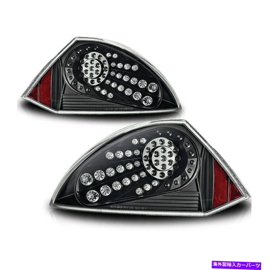 USテールライト 2000-2005三菱エクリプスLEDテールライトブラッククリアレンズリアランプペア 2000-2005 Mitsubishi Eclipse LED Tail Light Black Clear Lens Rear Lamp PAIR