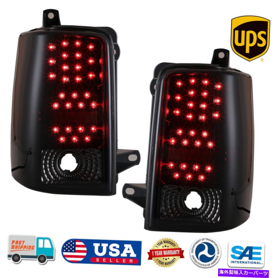 USテールライト 黒煙レンズLEDテールライトリアランプは1997年1997年ジープグランドチェロキー Black Smoke Lens LED Tail Lights Rear Lamps for 1997 1998 Jeep Grand Cherokee 1