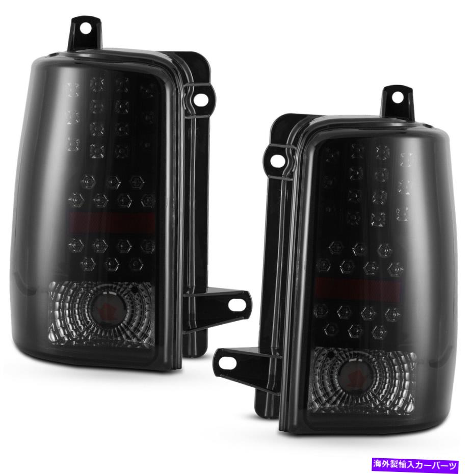 USテールライト 黒煙レンズLEDテールライトリアランプは1997年1997年ジープグランドチェロキー Black Smoke Lens LED Tail Lights Rear Lamps for 1997 1998 Jeep Grand Cherokee 2