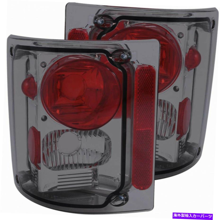 USテールライト GMC v1500 1987テールライトの煙のためのAnzo ANZO For GMC V1500 1987 Tail Lights Smoke