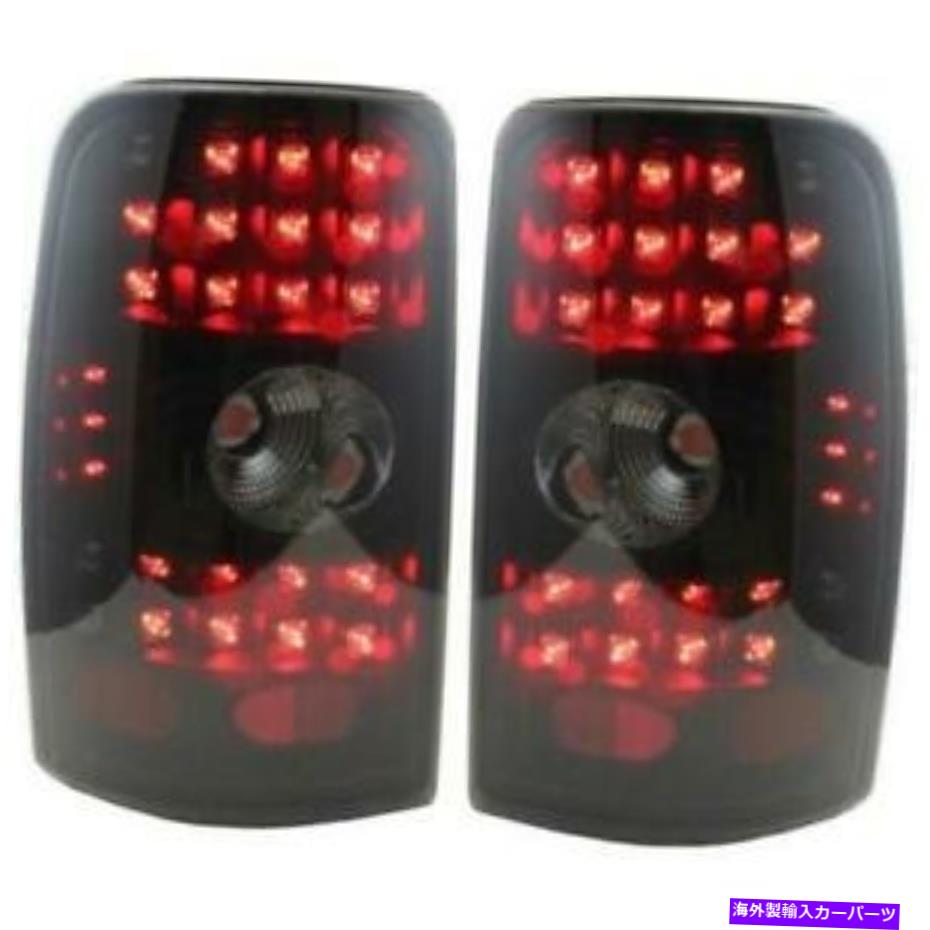 USテールライト 2000-2006シボレー郊外LEDクリアテールランプ、アッシー、セット、ブラックインテリア..