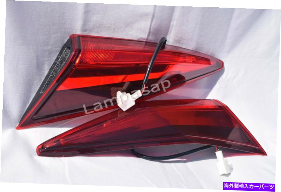 USテールライト LEDリアインナーテールライトランプ@荷物蓋1ペアフィット2019シビックセダン LED Rear Inner Tail Light Lamp @ Luggage Lid one Pair Fit 2019 Civic Sedan