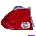 USテールライト 06-08シビック（運転席側アウター）HO2800166Cのための交換用テールライトアセンブリ Replacement Tail Light Assembly for 06-08 Civic (Driver Side Outer) HO2800166C