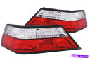 USテールライト Anzo 221159テールライト86-95メルセセベンズエクラスW124 Anzo 221159 Tail Lights RedClear Crystal Lens for 86-95 MercedesBenz EClass W124