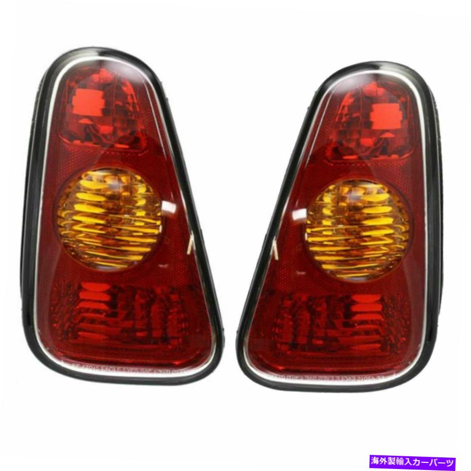 USテールライト 2つの左右サイドの2つの外側のテイランプレンズとハウジングフィットミニクーパーのセット New Set of 2 Left & Right Side Outer Taillamp Lens and Housing Fits Mini Cooper