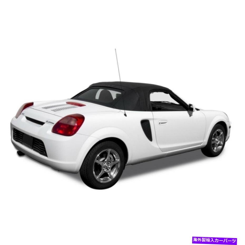 Soft Top フィット：トヨタMR2スパイダースパイダーコンバーチブルソフトトップ＆ガラス窓ブラックツイル Fits: Toyota MR2 Spyder Spider Convertible Soft Top & Glass Window Black Twill