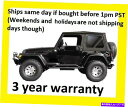 Soft Top ジープwrangler Tjのための黒の交換の柔らかい上と後部色合いの窓97-06 Black replacement Soft Top and Rear Tinted Windows 97-06 FOR Jeep Wrangler TJ