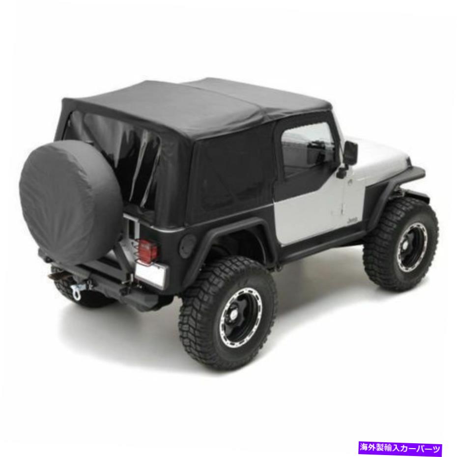 Soft Top 1997 - 2006年ジープラングラー交換ソフトトップW /アッパードア＆着色Windowsキット 1997-2006 Jeep Wrangler Replacement Soft Top w/ Upper Doors & Tinted Windows Kit