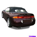 Soft Top 三菱Eclipse 1995-99コンバーチブルソフトトップ&ヘイチャーガラスブラックツイル Mitsubishi Eclipse 1995-99 Convertible Soft Top & Heated Glass Black Twill(2)
