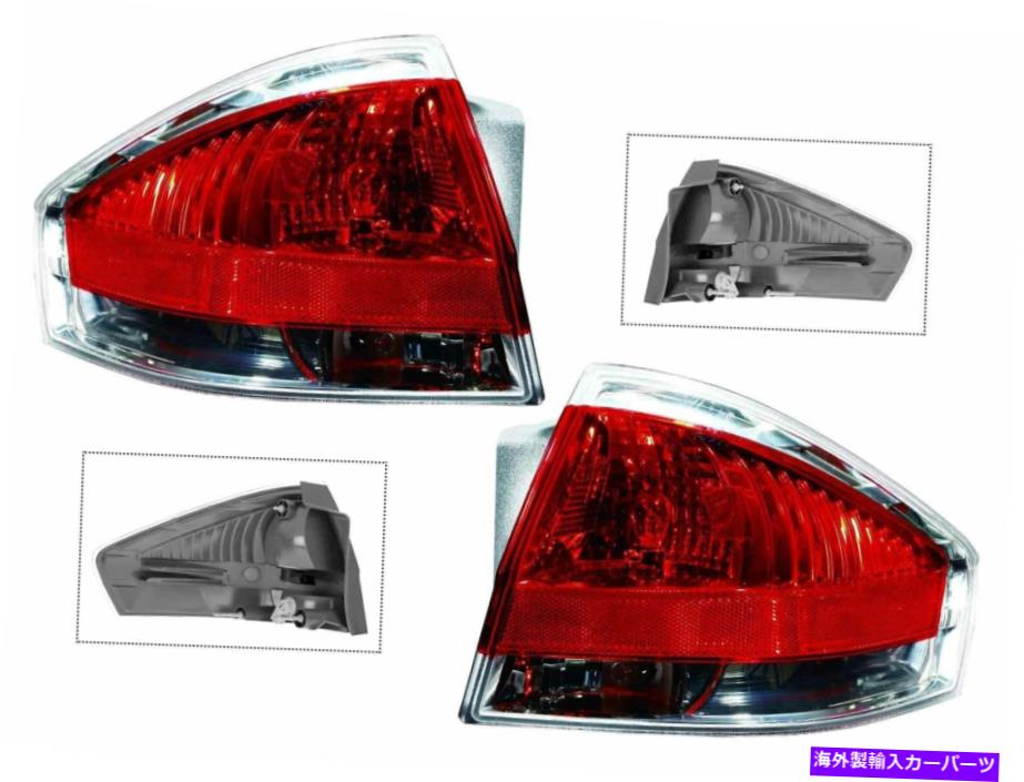 USテールライト 2010年の2011年の間フォーカステールライトランプ左右のペアセットカーパ For 2009 2010 2011 FOCUS Tail Light Lamp with Bulb Left and Right PAIR Set CAPA