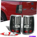 USテールライト 2004-2008フォードF150のための黒い透明LEDテールライトブレーキランプのペア Black Clear LED Tail Lights Brake Lamps Pair For 2004-2008 Ford F150 Styleside