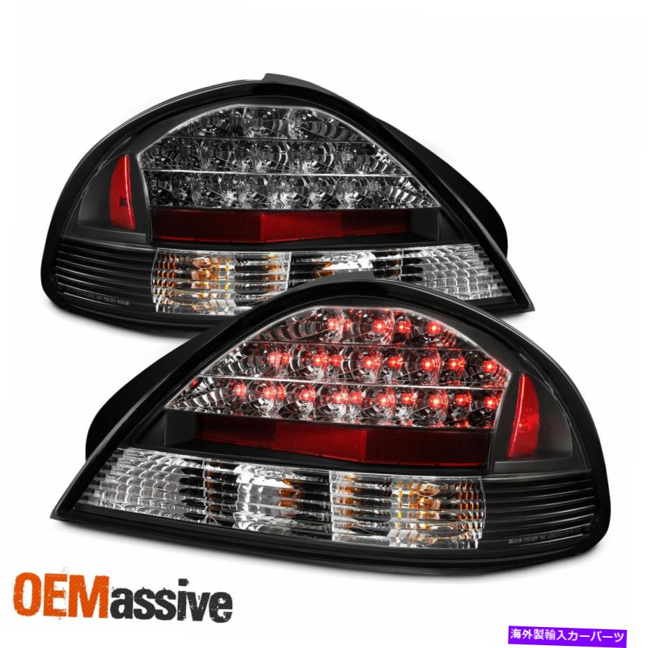 USテールライト 99-05ポンティアックグランドam SE GTブラックLEDテールブレーキライトランプ左+右 Fits 99-05 Pontiac Grand Am Se Gt Black LED Tail Brake Lights Lamps Left+Right