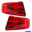 USテールライト テールライトセットフィット2009-2012アウディA4セダン2010-2012 S4ペア電球タイプランプ Tail Lights Set fits 2009-2012 Audi A4 Sedan 2010-2012 S4 Pair Bulb Type Lamps