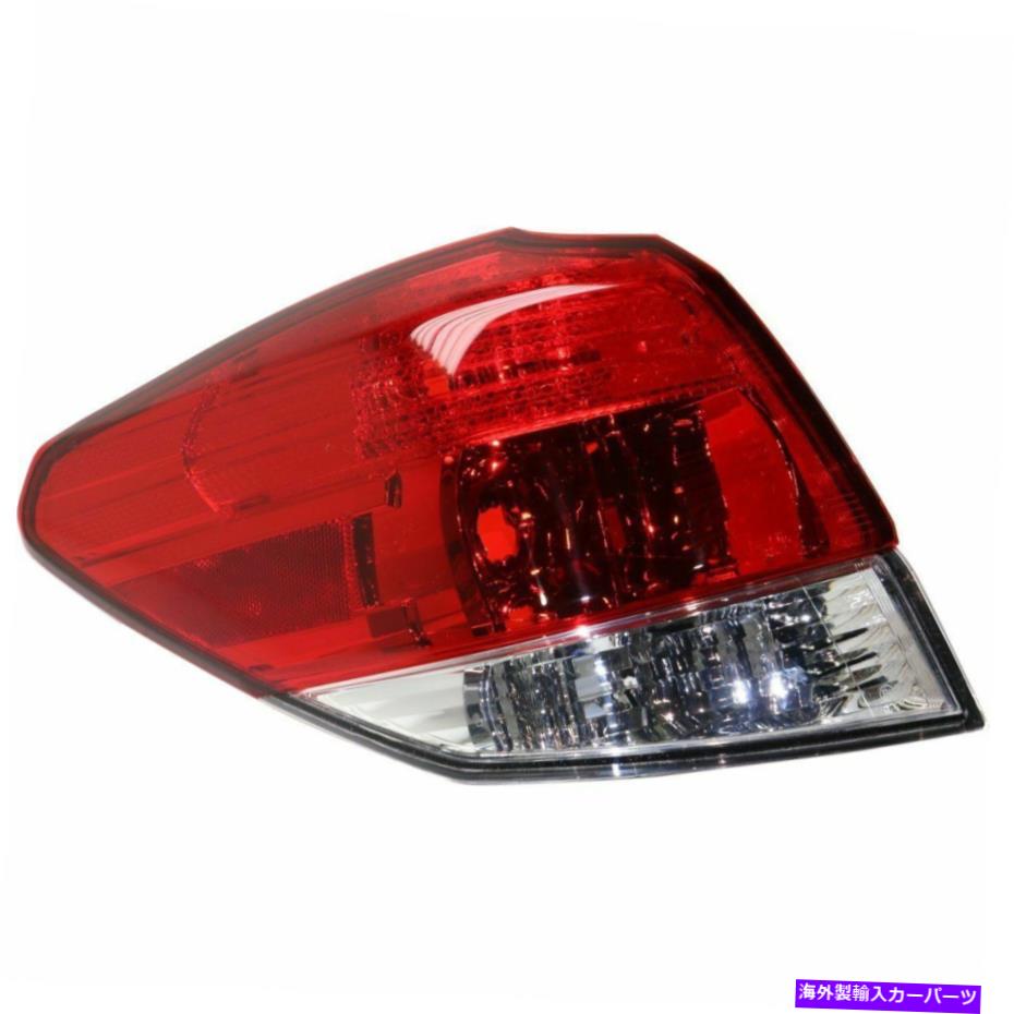 USテールライト 2010-2014 Subaru outbackのハロゲンテールライト左外側の明確なレンズカーパ Halogen Tail Light For 2010-2014 Subaru Outback Left Outer Clear & Red Lens CAPA