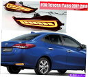 USテールライト トヨタYARIS 2017 2018 LEDカーリアバンパーリフレクターTaillightブレーキライト For Toyota Yaris 2...