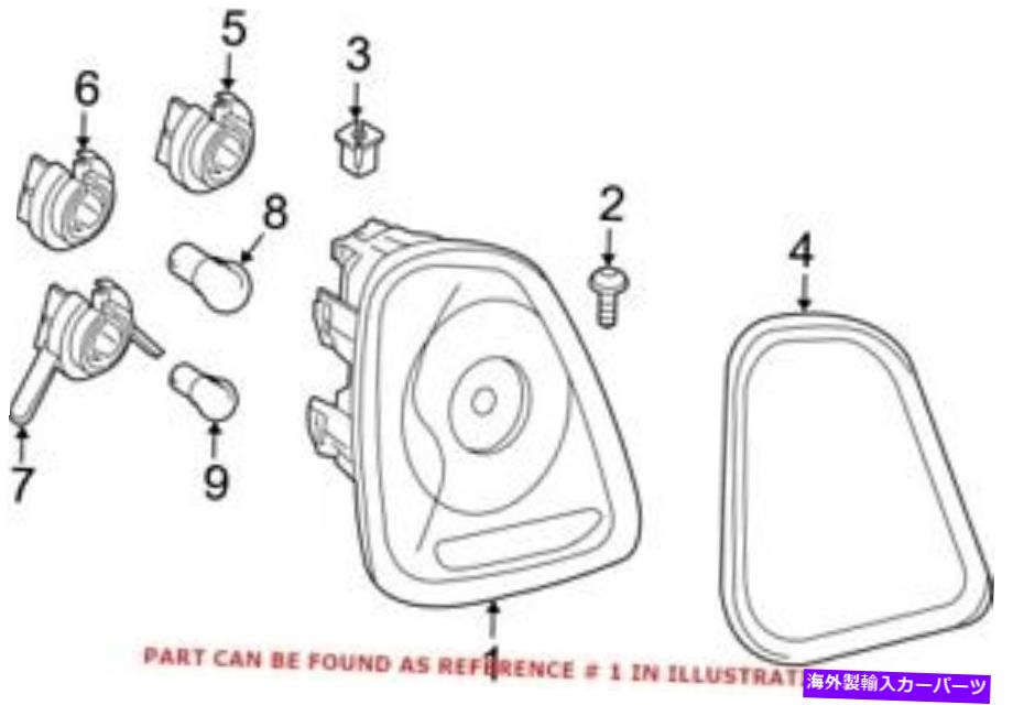 USテールライト ミニ63212757012のための本物のOEMテールライトアセンブリ Genuine OEM Tail Light Assembly for Mini 63212757012