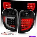 USテールライト 04-07 Dodge Grand Caravan / Chrysler Town&Country Black LEDバーTaillight ...