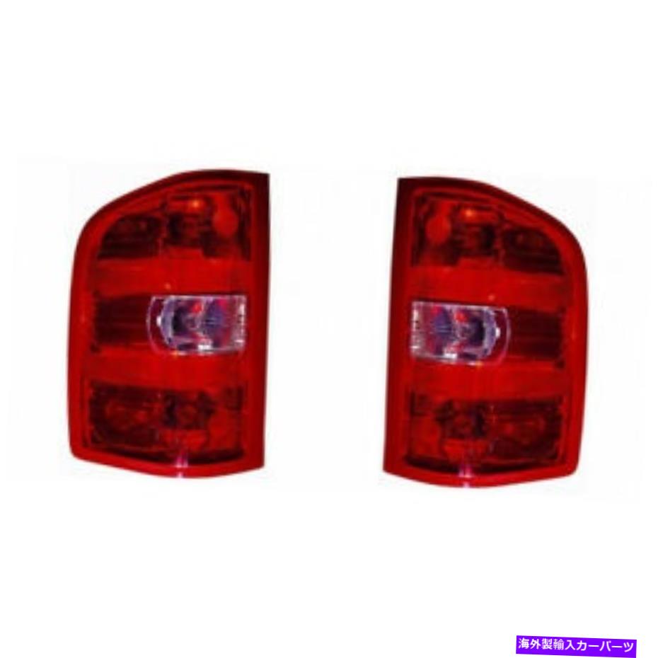 USテールライト GMC Sierra 3500 HDテールライトアセンブリ2007-2010 LHおよびRH側ペアカーパ用 For GMC Sierra 3500 HD Tail Light Assembly 2007-2010 LH and RH Side Pair CAPA