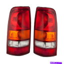 USテールライト フィット1999-2002 Chevy Silverado 1500ペアリアテールライトドライバーとRH Fits 1999-2002 Chevy Silverado 1500 Pair Rear Tail Lights Driver and RH