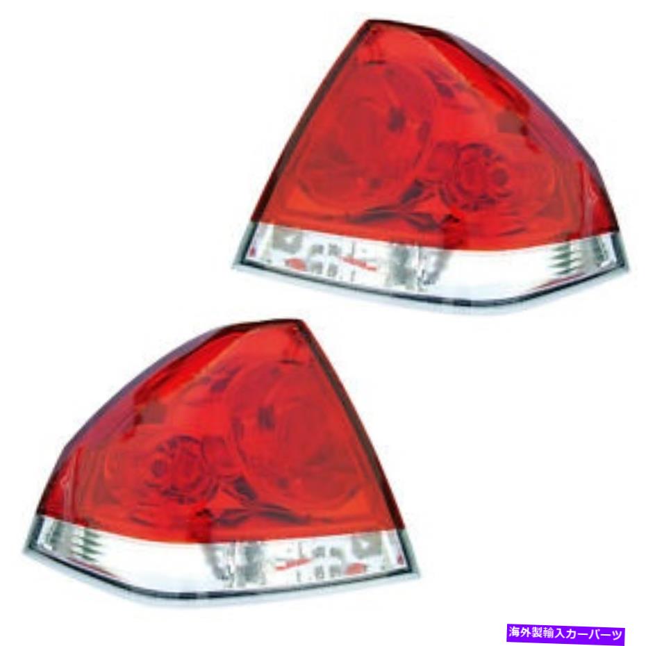USテールライト テールライトリアバックランプペア06-15シボレーインパラ左右 Tail Lights Rear Back Lamps Pair Set for 06-15 Chevy Impala Left & Right