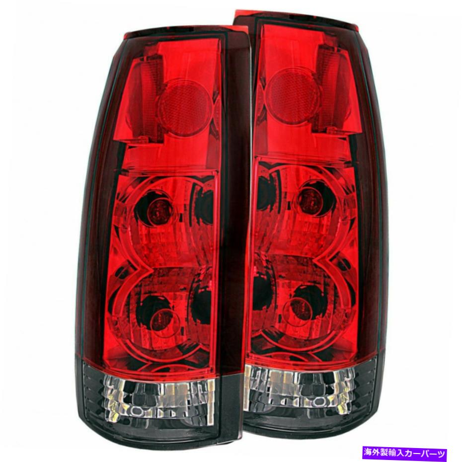 USテールライト シボレーC2500 1989テールライト赤/煙G2のためのAnzo ANZO For Chevy C2500 1989 Tail Lights Red/Smoke G2