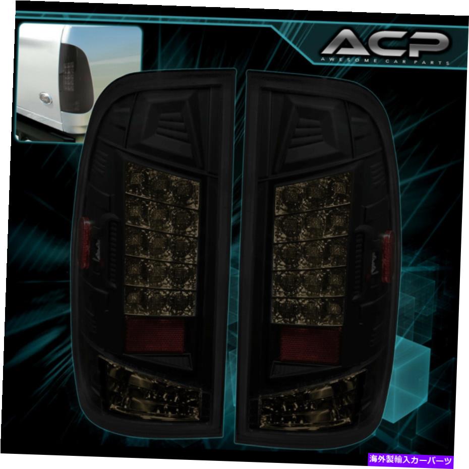 USテールライト ブラックハウジングスモークレンズLEDテールライトは97-07 Ford F150 F250-F550 SuperDuty Black Housing Smoke Lens LED Tail Lights For 97-07 Ford F150 F250-F550 SuperDuty