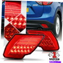USテールライト 13-16マツダCX5のためのクロム/赤色LEDリアバンパーリフレクターテールライトブレーキランプ Chrome/Red LED Rear Bumper Reflector Tail Light Brake Lamp for 13-16 Mazda CX5