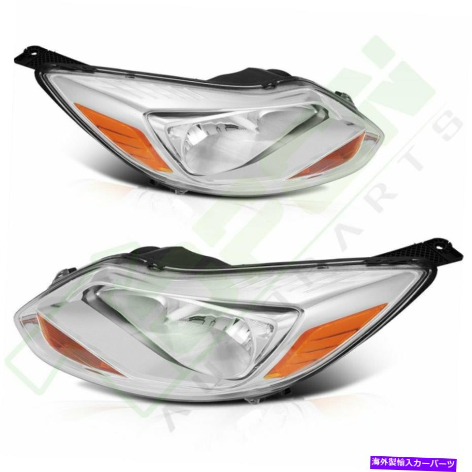 USヘッドライト Ford Focus 2012 -2014ヘッドライトアセンブリ対左+右側の交換 For Ford Focus 2012 -2..