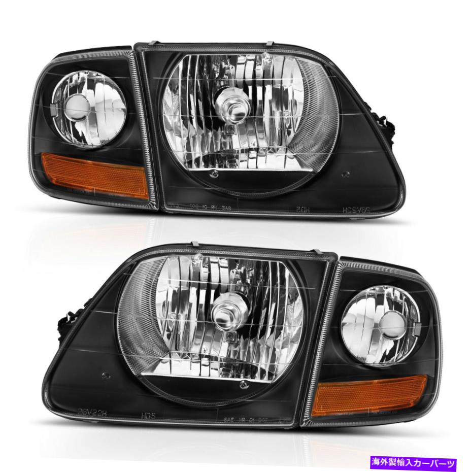 USإåɥ饤 Anzo USA 111460ꥹإåɥ饤ȥå97-03 F-150 Anzo USA 111460 Crystal Headlight Set Fits 97-03 F-150