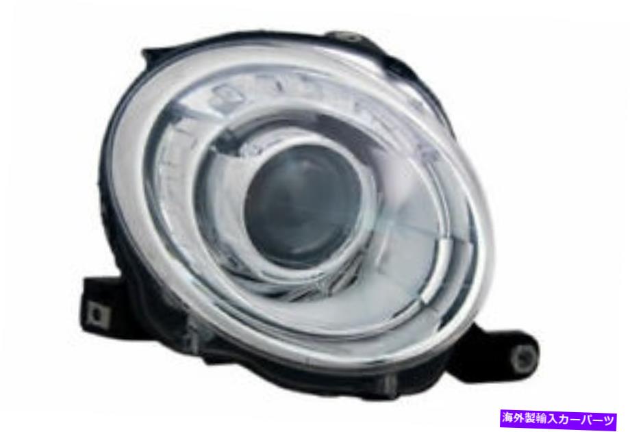 USヘッドライト 12-19のヘッドライトフロントランプ（W / Oロゴ）プロジェクター右乗客 Headlight Front Lamp for 12-19 Fiat 500(w/o Logo) Projector Right Passenger